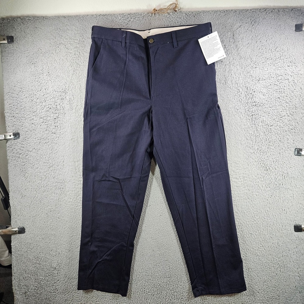 Aramark Steelguard Essentials FR Pants Mens 36x30 Navy Westex UltraSoft CAT2 NEW